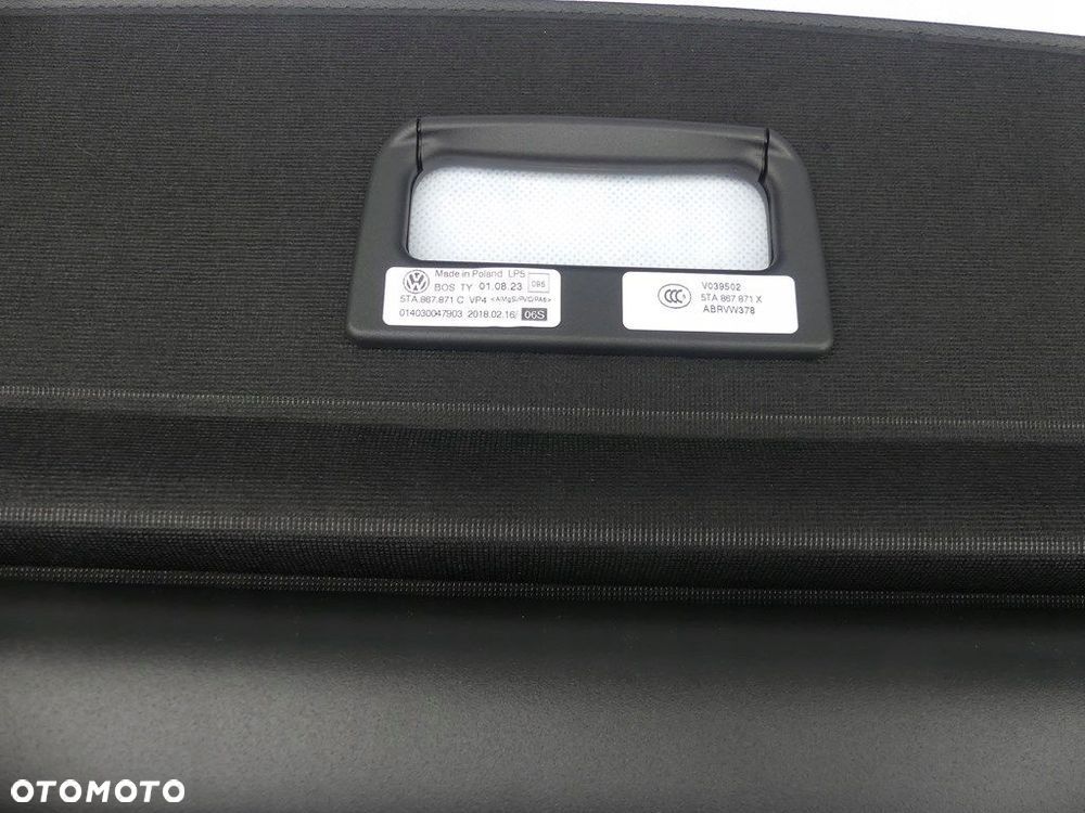 dw touran 5t lift roleta bagażnika 5ta867871c - 3