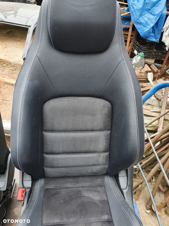 FOTELE KANAPA BOCZKI MERCEDES C W204 LIFT COUPE ALCANTARA ORYGINAL DEMONTAZ - 4