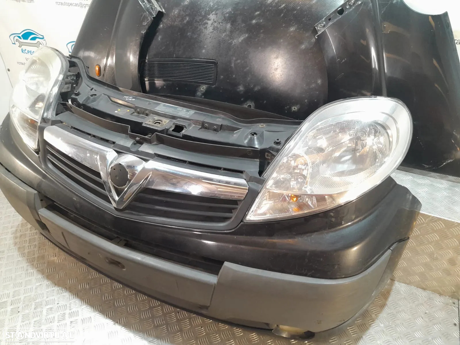 FRENTE COMPLETA OPEL VIVARO A X83 FACELIFT CAPOT PARACHOQUES GUARDA-LAMAS OTICAS RADIADOR VENTILADOR FRENTE FIBRA REFORÇO - 5