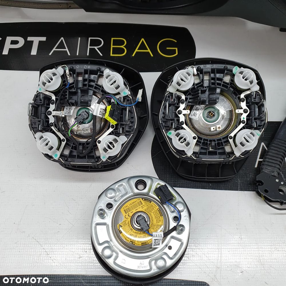 BMW F20 F21 DESKA ROZDZIELCZA KONSOLA KOKPIT PULPIT PODUSZKI AIRBAG AIR BAG NAPINACZE KIT SET - 10