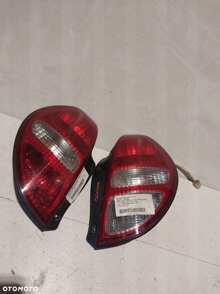 Daihatsu Sirion 1 I tylna lampa prawa lewa prawy lewy - 3