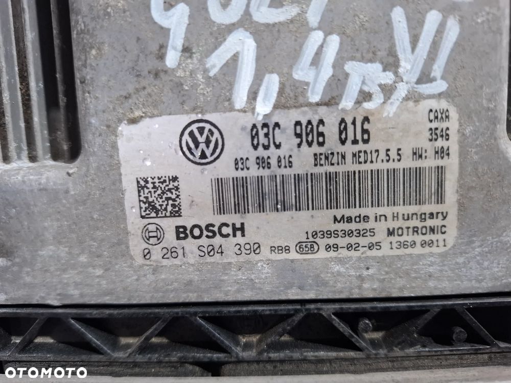 Moduł sterownik silnika Volkswagen Golf 2009 rok nr 03C906016 , 0264S04390 1,4 B - 2