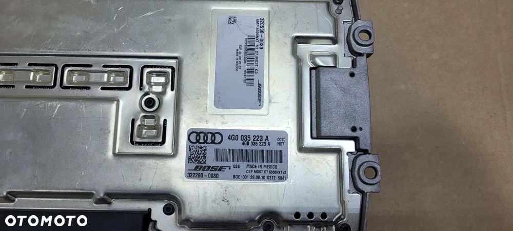 Wzmacniacz Bose Audi A6 4G A7 A8 S8 4H 4G0035223A - 4