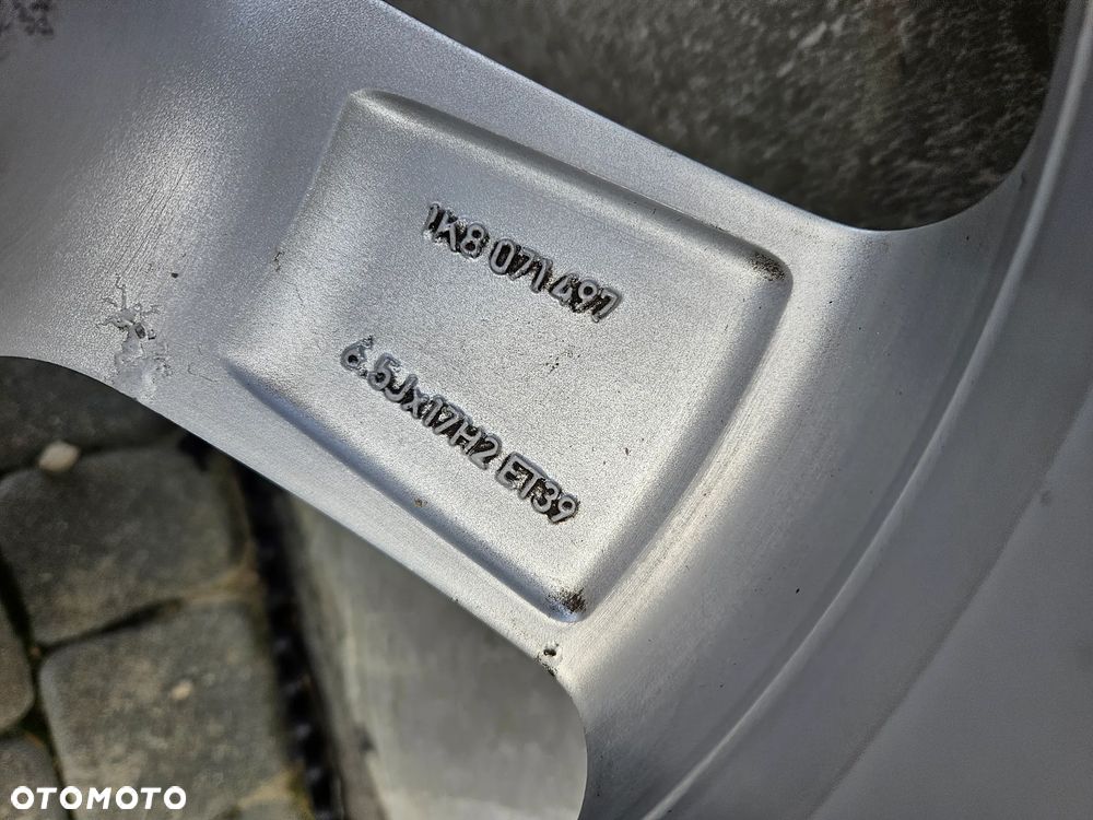 KOŁA FELGI ALUFELGI 17  6,5 J ET 39 1K8071497 OPONY ZIMOWE 225 55 17 VOLKSWAGEN SKODA KOMPLET FELGI Z OPONAMI - 16