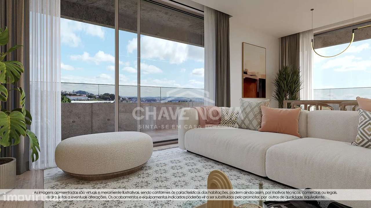 LA-Apartamento T2 Novo, Lugar de Garagem em Mafamude, El Corte Inglés - Grande imagem: 3/30