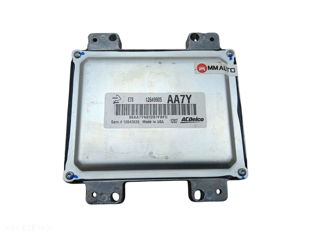 KOMPUTER STEROWNIK SILNIKA OPEL ASTRA J (2009-2012) 1.4 T 120KM 12649905 - 2