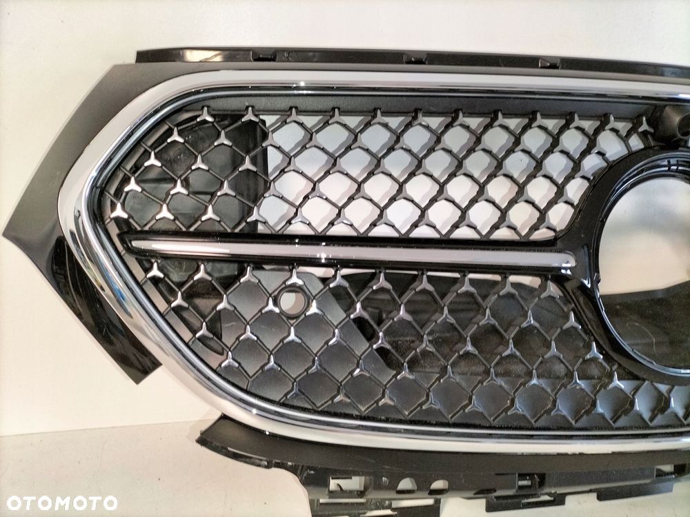 atrapa kratka grill mercedes e klasa w214 22- amg led silver diamond - 4