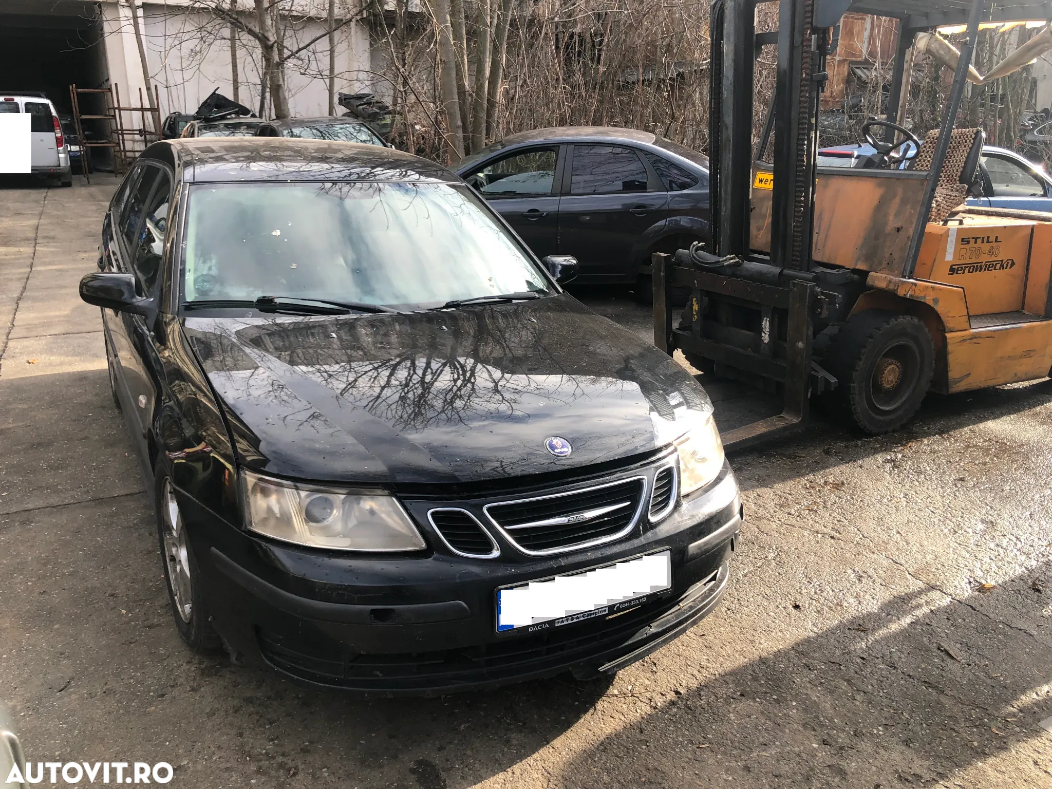 Oglinda dreapta electrica fata SAAB 93 2006 negru - 3