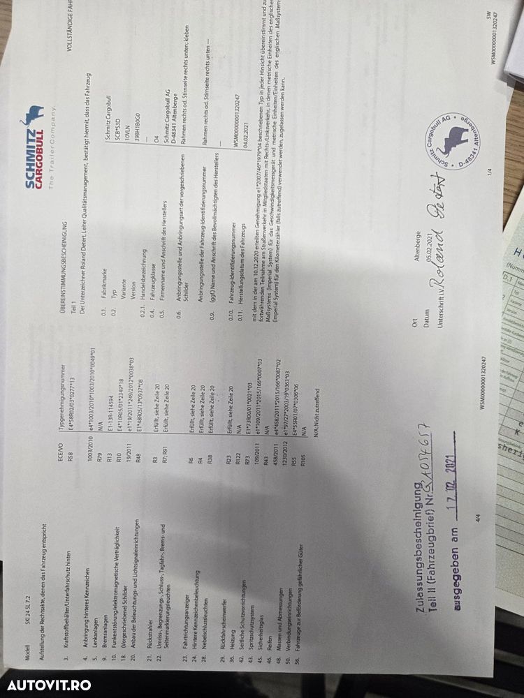 Schmitz Cargobull SKI 24, 2021, 28mc, axa liftabila, scena vizitare, prelata, posibilitate leasing 4 ani-PROMOTIE 239000 Eur+Tva - 16