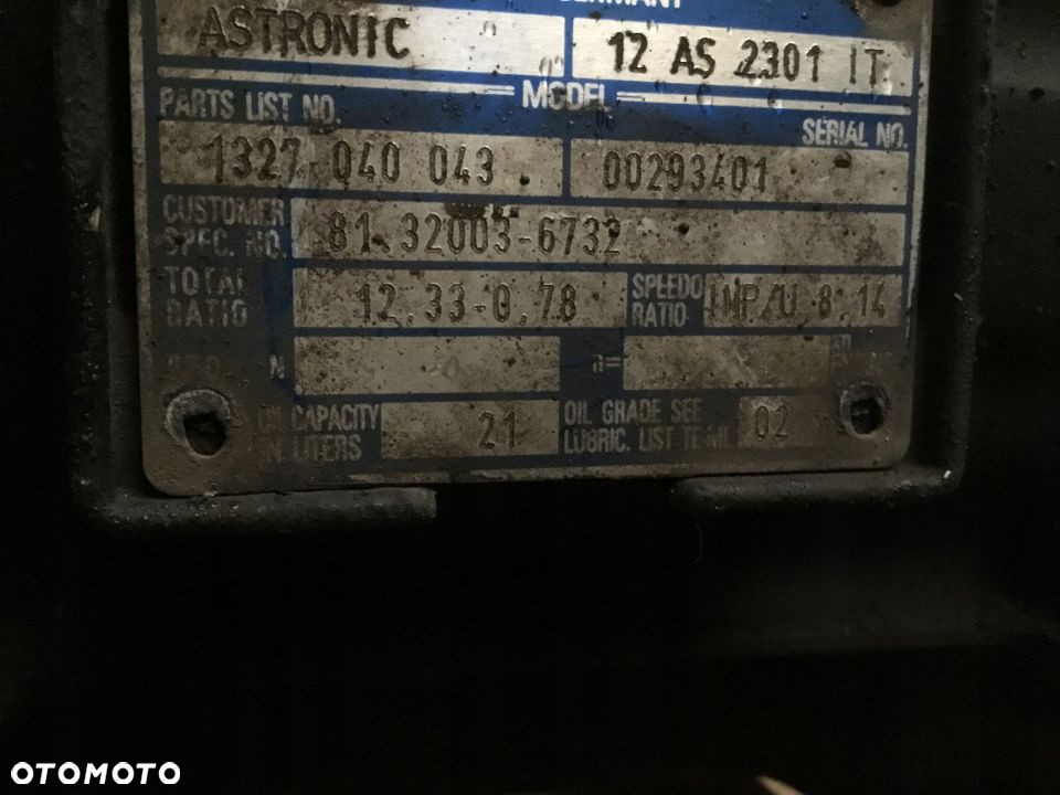Skrzynia biegów 16S 1920TD i inne ZF MAN - 2
