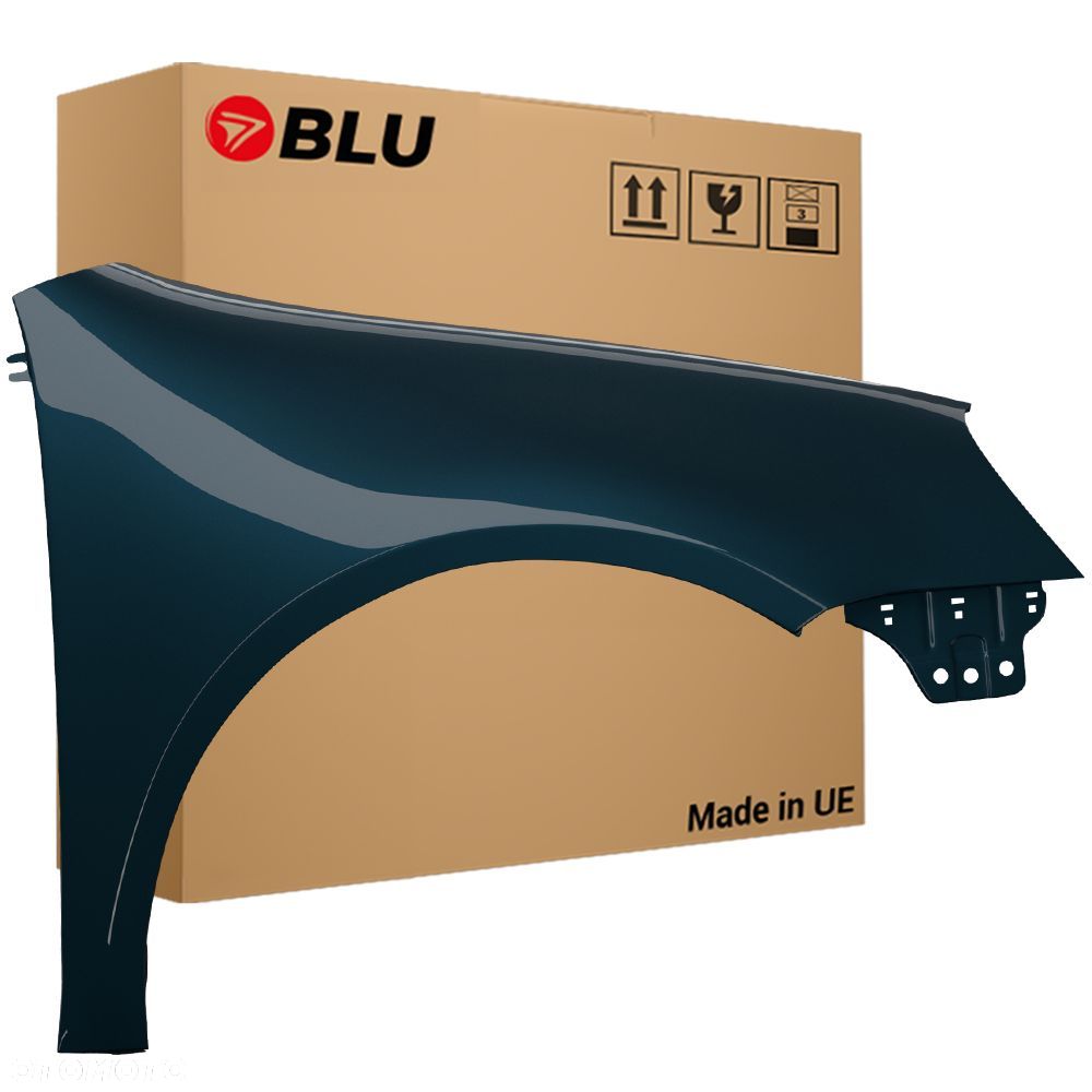 BLU Błotnik VW GOLF V 5 LC5F prawy niebieski 03-09 przód hatchback ocynk GraphitBlau - 1