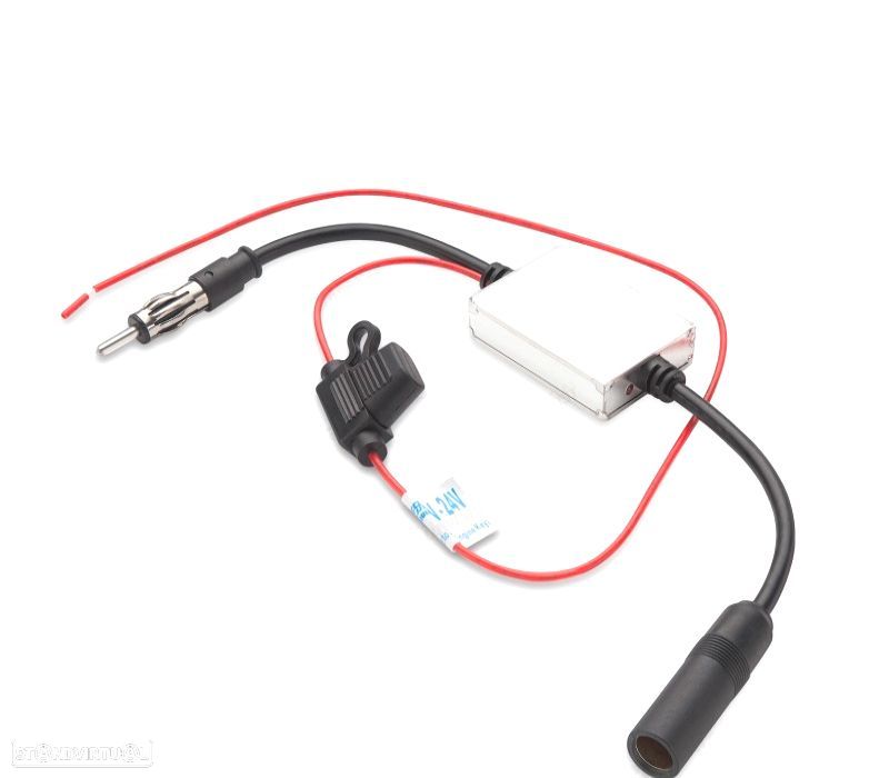 AMPLIFICADOR DE SINAL DE RADIO AM FM COM CONECTOR UNIVERSAL 12V 24V - 2