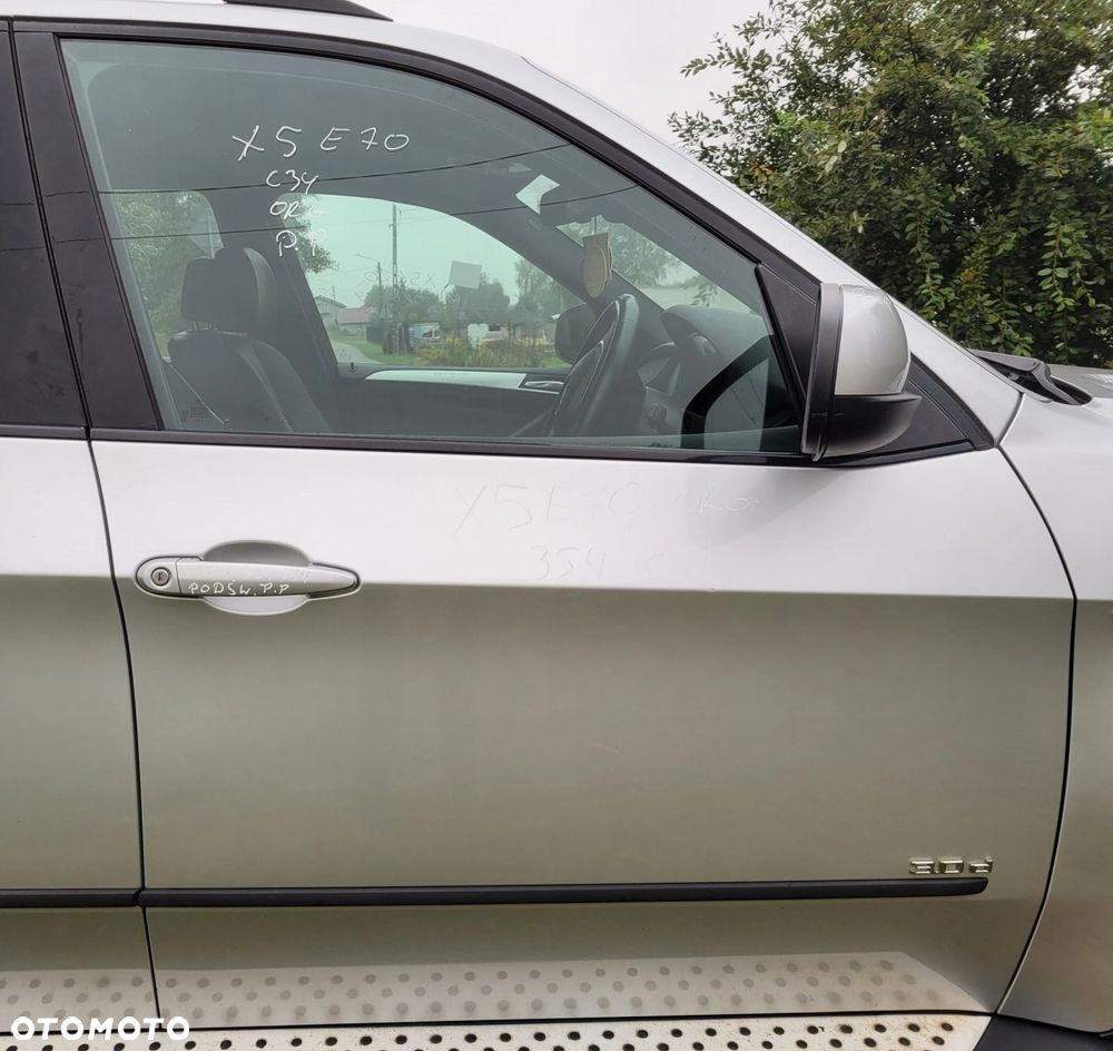 DRZWI PRAWY PRZÓD PRZEDNIE BMW X5 E70 354 TITANSILBER ORG LAKIER - 1