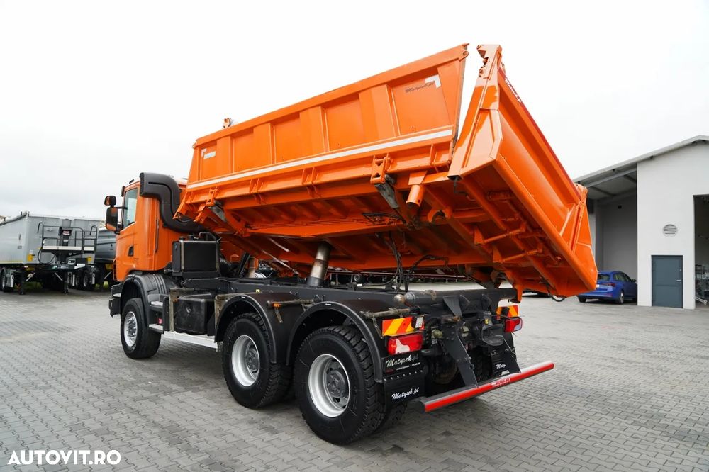 Scania G 440 / 6x6 / BASCULĂ TRIPLU / 2X HIDRODROBOOTS / BOARDMATIC / 100% ANVELOPE / MANUALĂ - 9