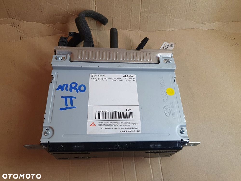 KIA NIRO II NAPĘD DVD NAVI RADIA NAWIGACJA NAVIGATION 96160AT210 - 2