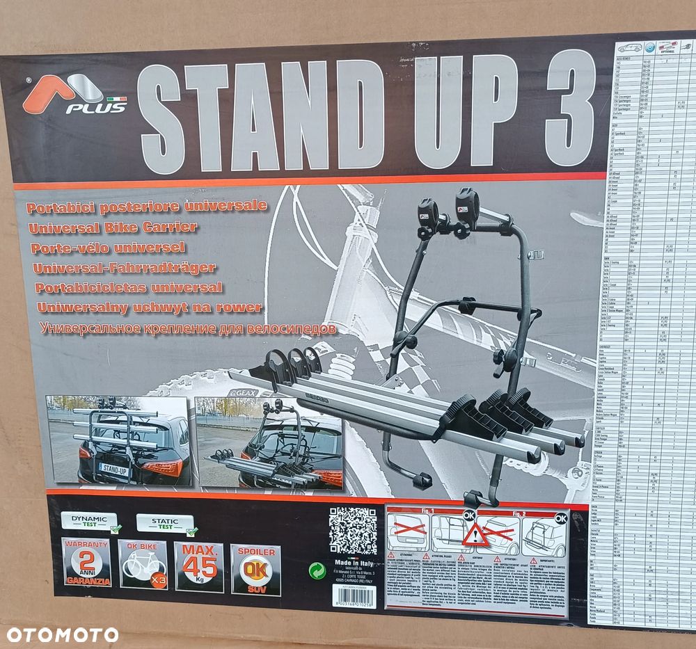 Bagażnik rowerowy na klapę Stand UP 3 - 8