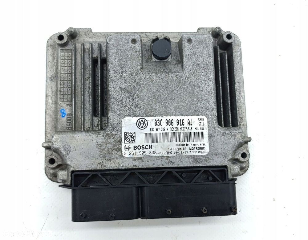 KOMPUTER SILNIKA STEROWNIK VW GOLF V 1.4 TSI 03C906016AJ 0261S05808 - 2