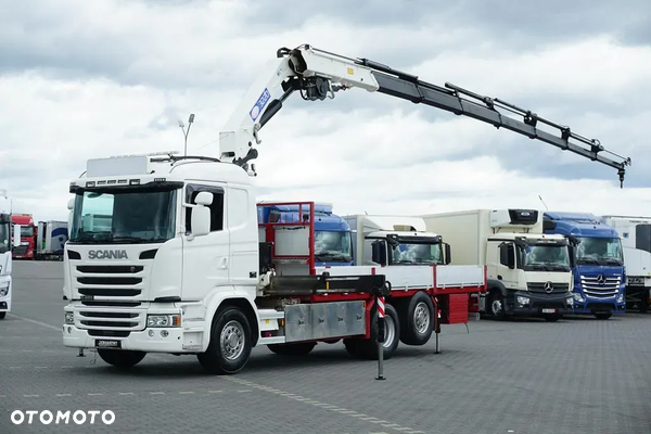 Scania G 490 / 6 X 2 / SKRZYNIOWY + HDS / HMF 3220 K7 / WYSIĘG 18,9 M
