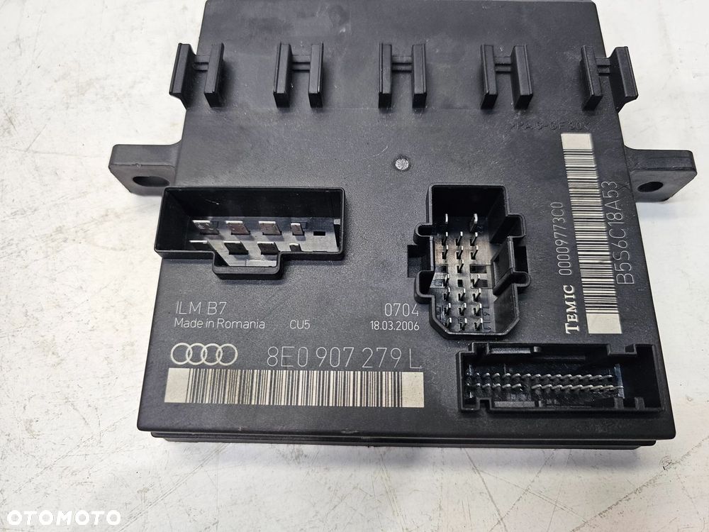 MODUŁ STEROWNIK ŚWIATEŁ ILM AUDI A4 B6 B7 8E0907279L - 4
