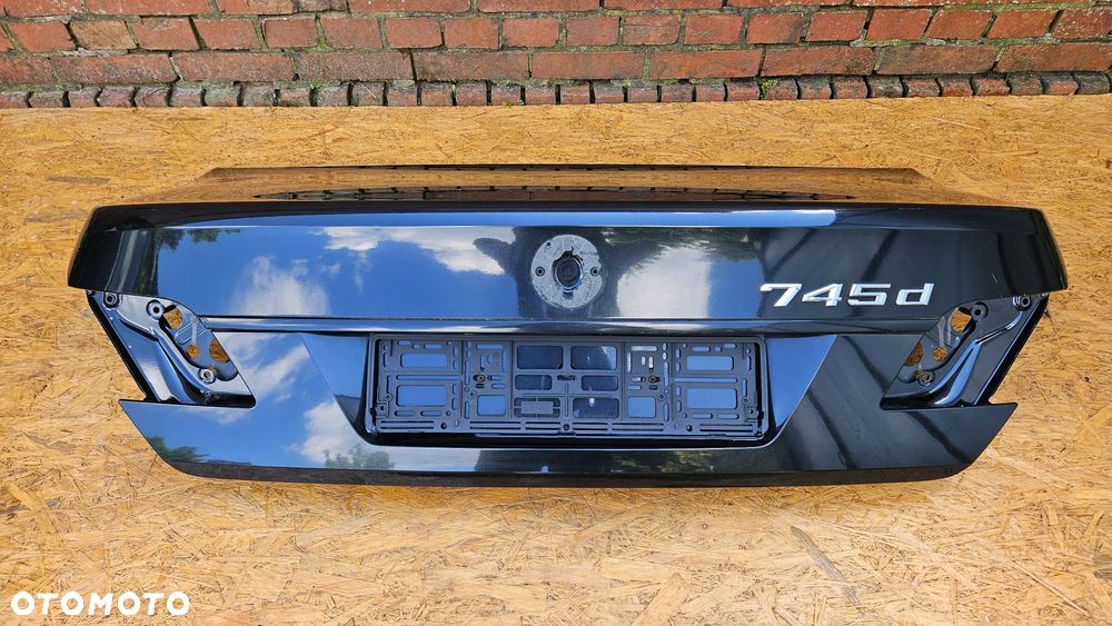 BMW 7 E65 LIFT Klapa bagażnika Czarna SCHWARZ 2 668 - 2