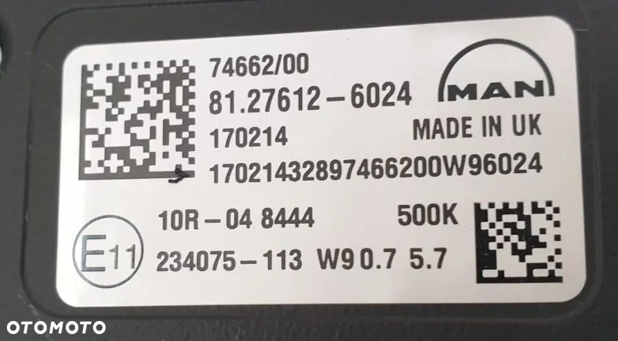 KAMERA ASYSTENT PASA RUCHU RADAR ODLEGŁOŚCIOWY MAN TGX 81276126024 - 4