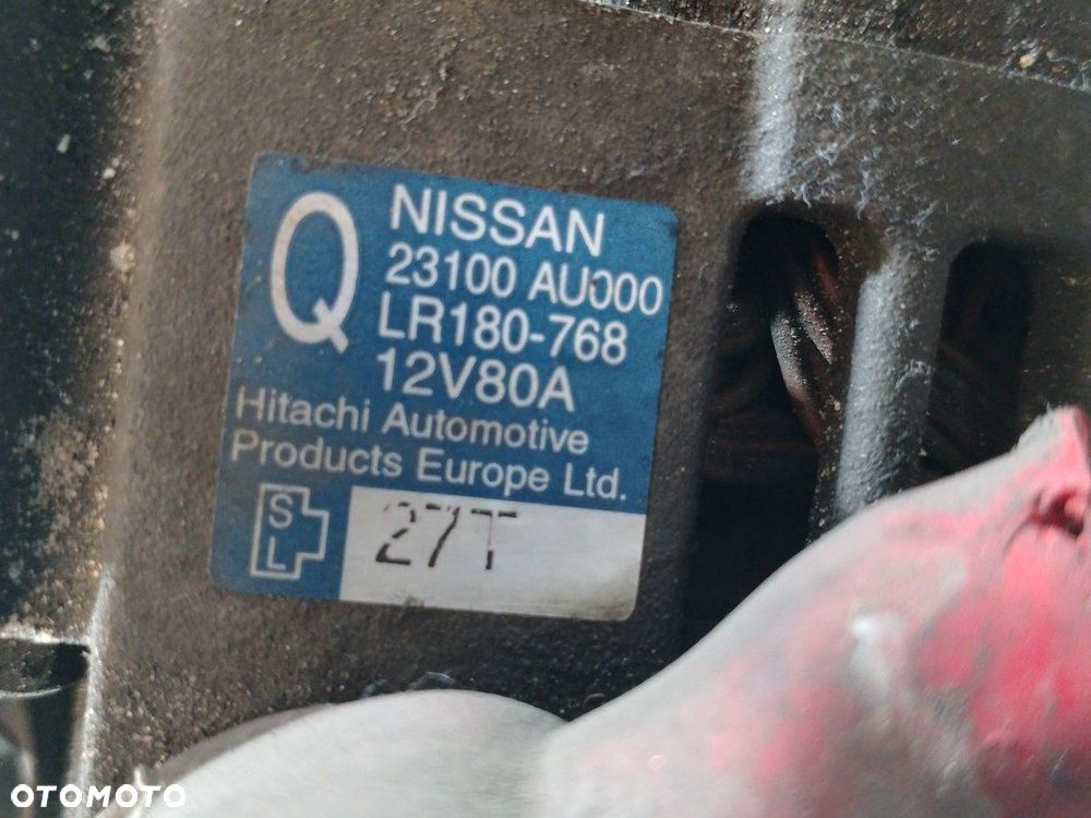 ALTERNATOR NISSAN PRIMERA P12 ( 03-07 ) 23100AU000  LR180-768 1.8 B - 3