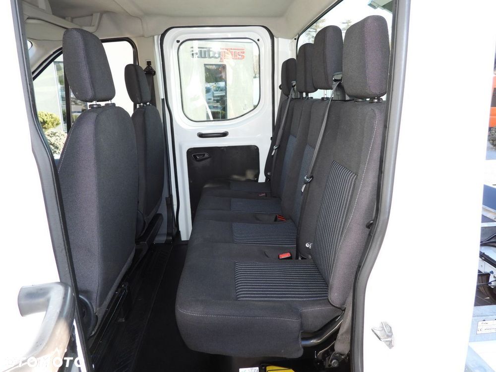 Ford TRANSIT WYWROTKA PODWÓJNA KABINA DOKA 6 MIEJSC TEMPOMAT LEDY BLIŹNIACZE KOŁA KLIMATYZACJA  170KM - 37