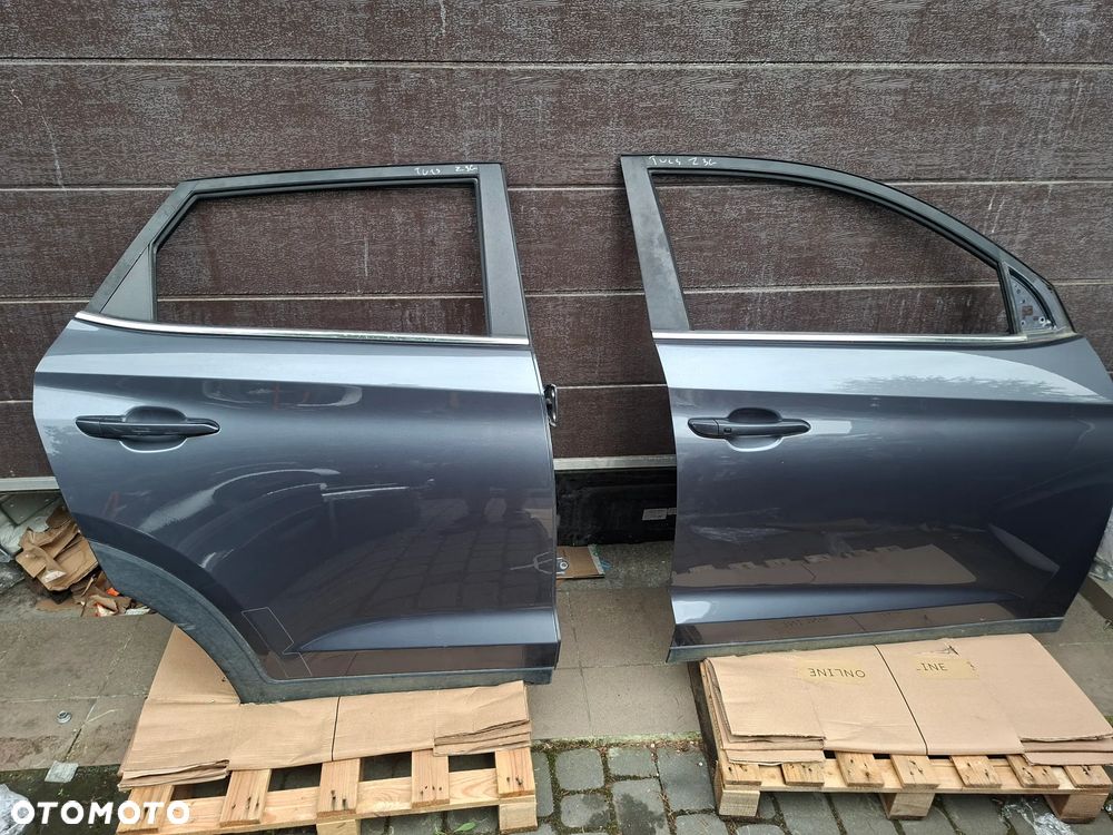 HYUNDAI TUCSON III 3 15-21 DRZWI PRAWA STRONA PRZÓD PRAWE TYŁ TYLNE PRAWE Z3G SZARY Demontaz w kolor super stan - 3