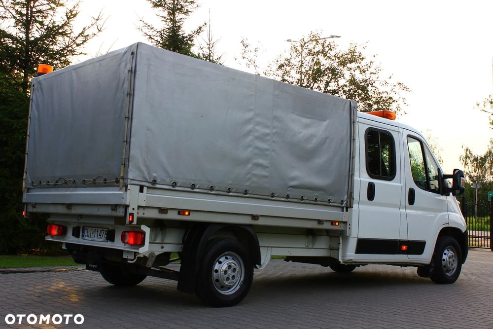 Peugeot BOXER 2.2 HDI 165KM BRYGADÓWKA 7 OSOBOWA +PAKA Z PLANDEKĄ - 10