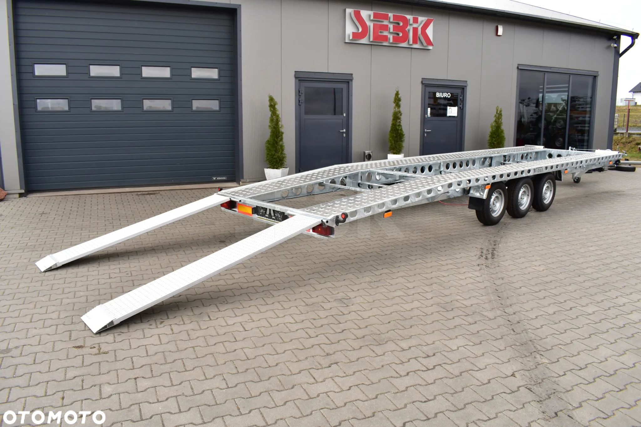 Wiola SUPER LEKKA LAWETA NA DWA AUTA DMC. 3500 KG. - 9