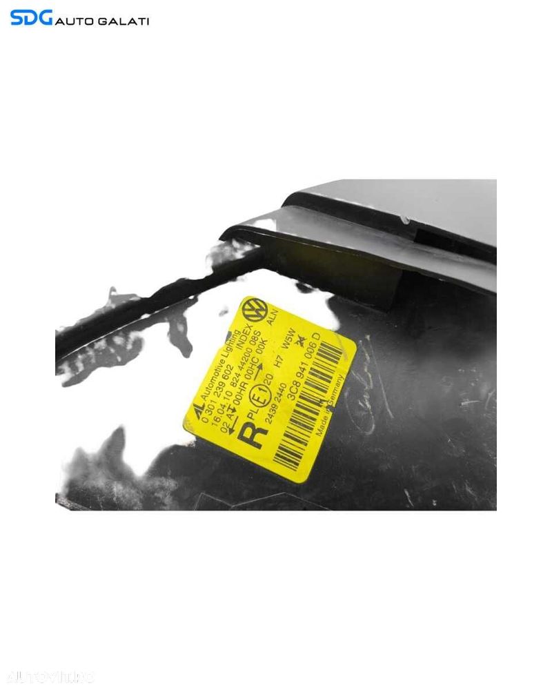 Far Dreapta FARA Xenon Volkswagen Passat CC 2008 - 2012 Cod 3C8941006D 0301239602 (Ureche Inferioara Reparata) [L1790] - 5