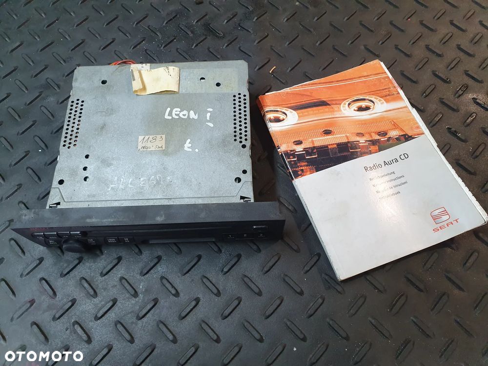 RADIO AURA CD2 SEAT LEON I TOLEDO II 1M0035186K + KOD  POSIADAM 2 SZT - 9