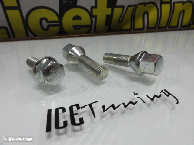 Pernos cônicos para espaçadores de 5mm, 12mm, 15mm, 20mm, 30mm  12 x 1.25 / 12 x 1,5 / 14 x 1,25 / 14 x 1,50 - 2