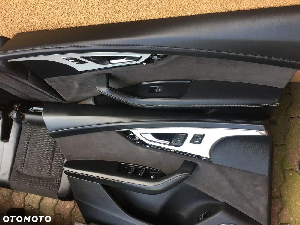 AUDI Q7 4M S-Line FOTELE KANAPA BOCZKI TAPICERKA SKÓRA CZARNA - 12