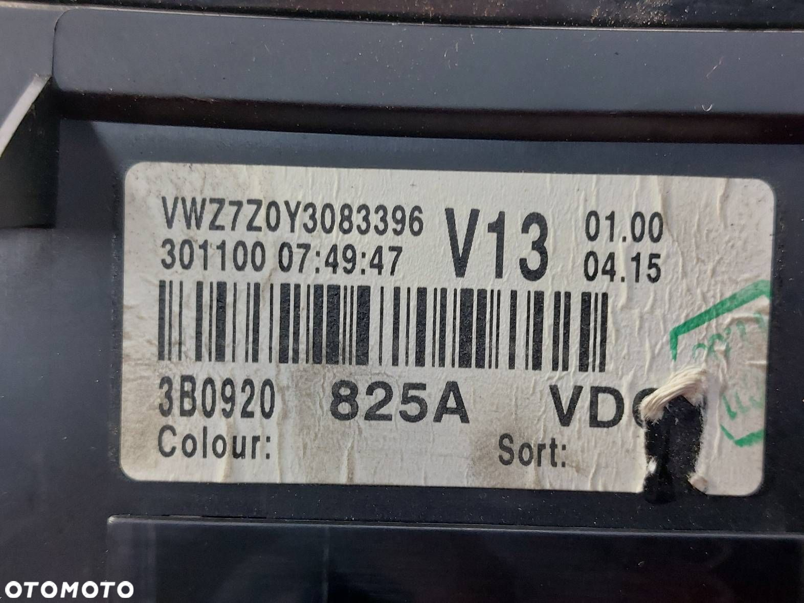 ZESTAW STARTOWY PASSAT B5 1.9 TDI 038906019CP 4B0905851A 3B0920825A - 7