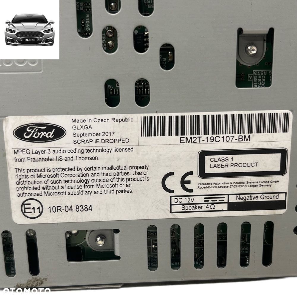 RADIO FABRYCZNE FORD S-MAX MK2, GALAXY MK4 EM2T-19C107-BM - 3