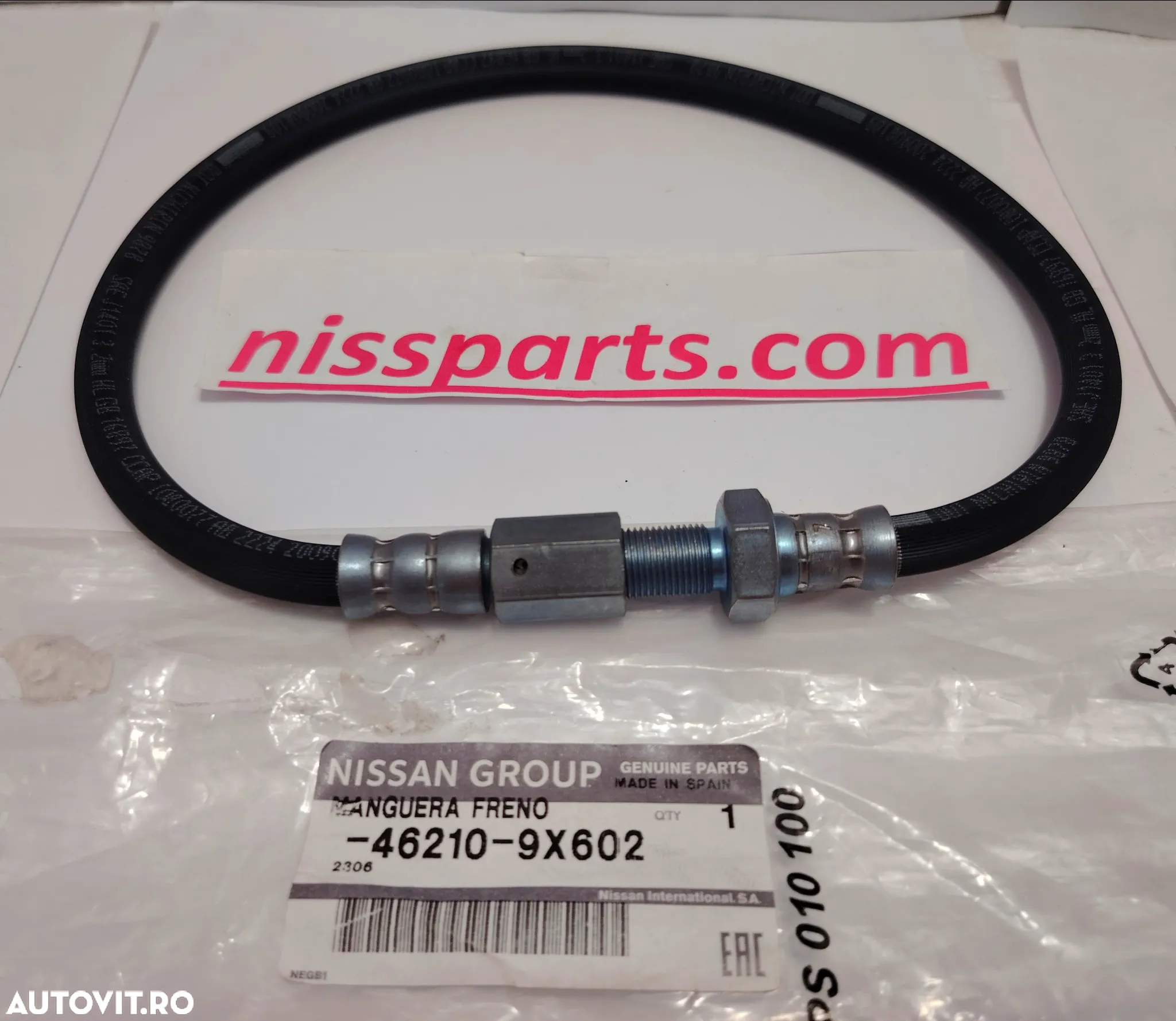 Furtun frână la punte spate  NISSAN Atleon L35 Eco-T Eco-L Ebro piese 462109X602 - 4