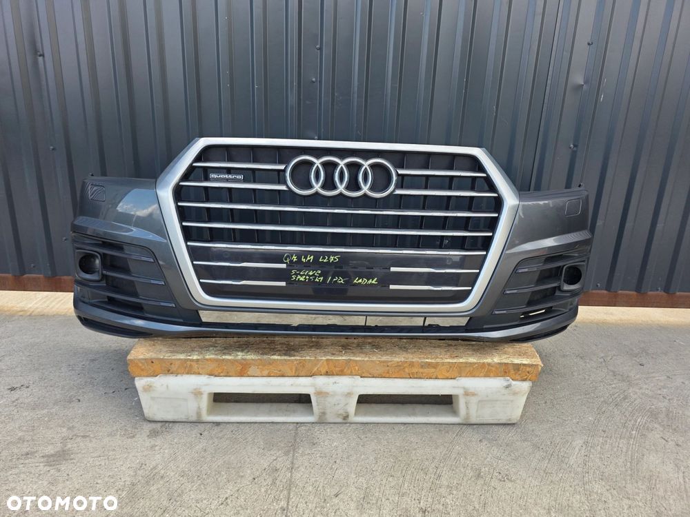 ZDERZAK PRZÓD AUDI Q7 4M LZ7S S LINE SPRYSKI 4XPDC KRATKI POD RADAR KOMPLET - 1