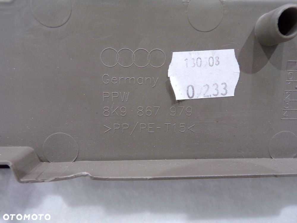 osłona zaślepka klapy audi a4 8k9867979 - 5