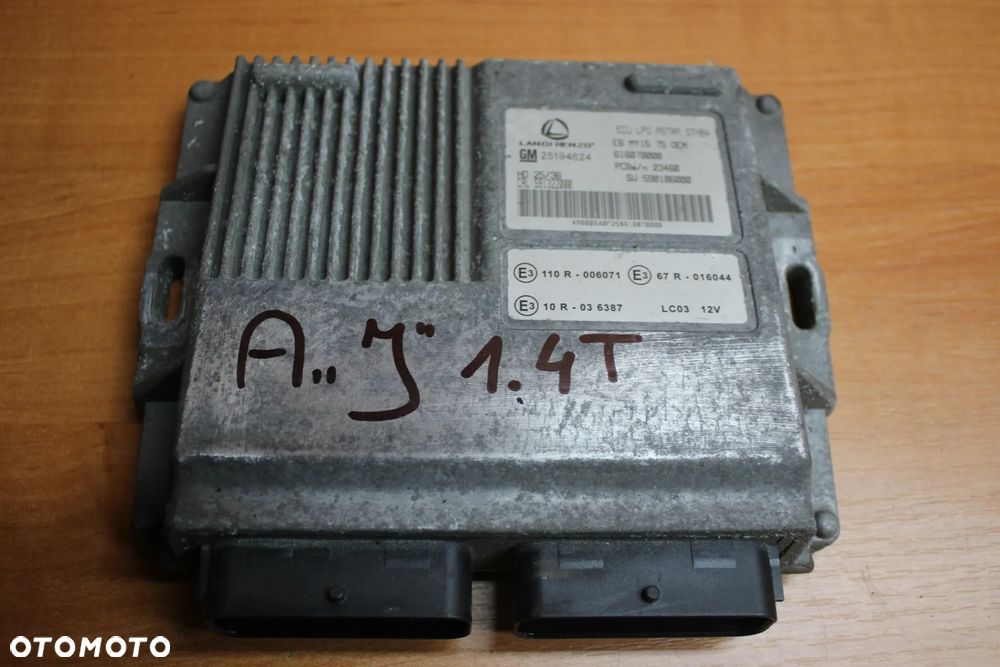 STEROWNIK KOMPUTER GAZU LPG OPEL ASTRA J 1.4 TURBO ORYGINAŁ 25194624