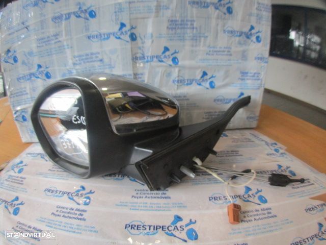 Espelho Esp3714 PEUGEOT 208 FASE 1 2013 1.0I 68CV 3P CINZA ESCURO ESQ MANUAL PISCA COM 2 PINOS - 1