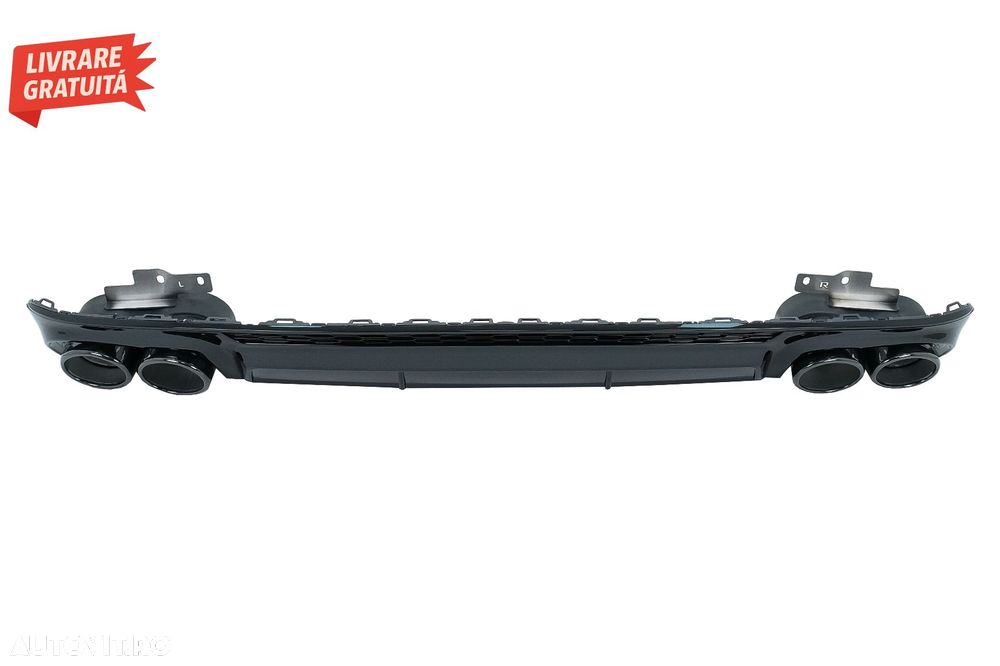 Difuzor Bara Spate si Ornamente Evacuare Audi A6 C8 4K Avant Sedan (2018-up) S6 De- livrare gratuita - 4