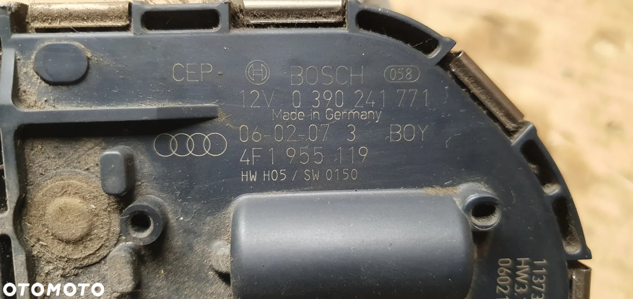 Mechanizm wycieraczek przód przedni Audi A6 C6 4F1955023B 4F1955119 - 9