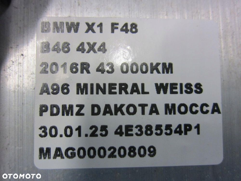 BMW X1 F48 WSPORNIK TYLNY WZMOCNIENIE BELKA ZDERZAKA 7332320 51127332320 - 10