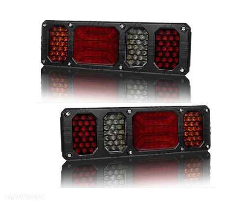 Lampy zespolone tylne z odblaskiem HEAVY DUTY przyczepa naczepa 139 LED - 1