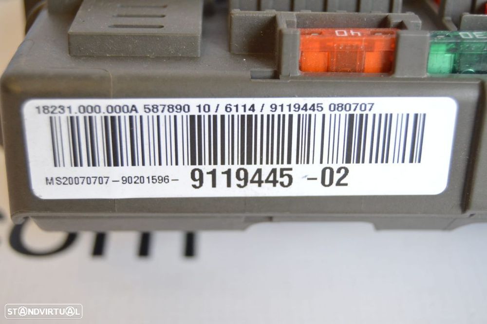 TAMPA CAIXA FUSIVEIS TAMPA PAINEL 9119445 911944502 BMW SERIE 1 E87 E81 E82 SERIE 3 E90 E91 - 4