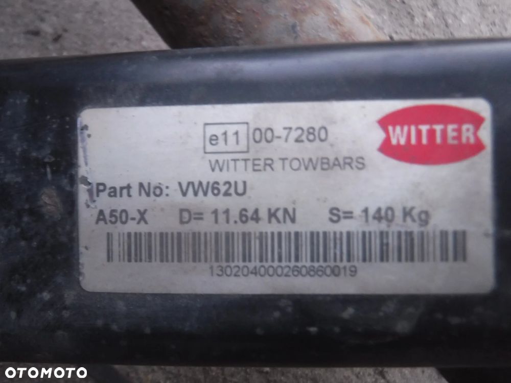 Vw Tiguan I 5N  hak holowniczy WITTER - 7