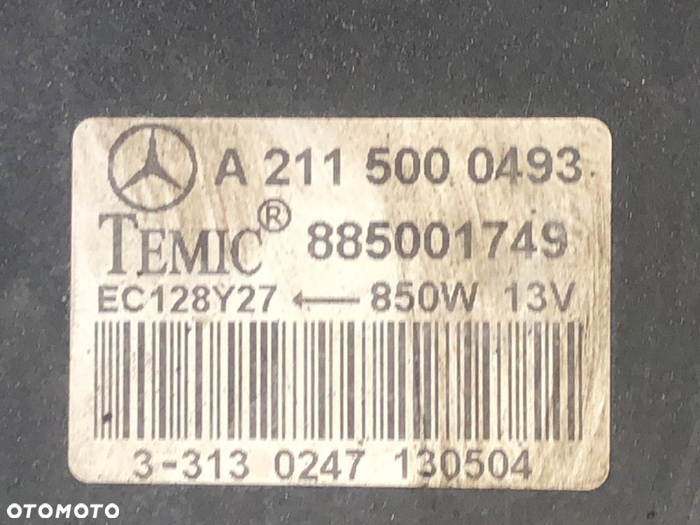 WENTYLATOR CHŁODNICY  MERCEDES-BENZ KLASA E T-Model (S211) 2003 - 2009 E 320 T CDI (211.226) 150 kW - 4