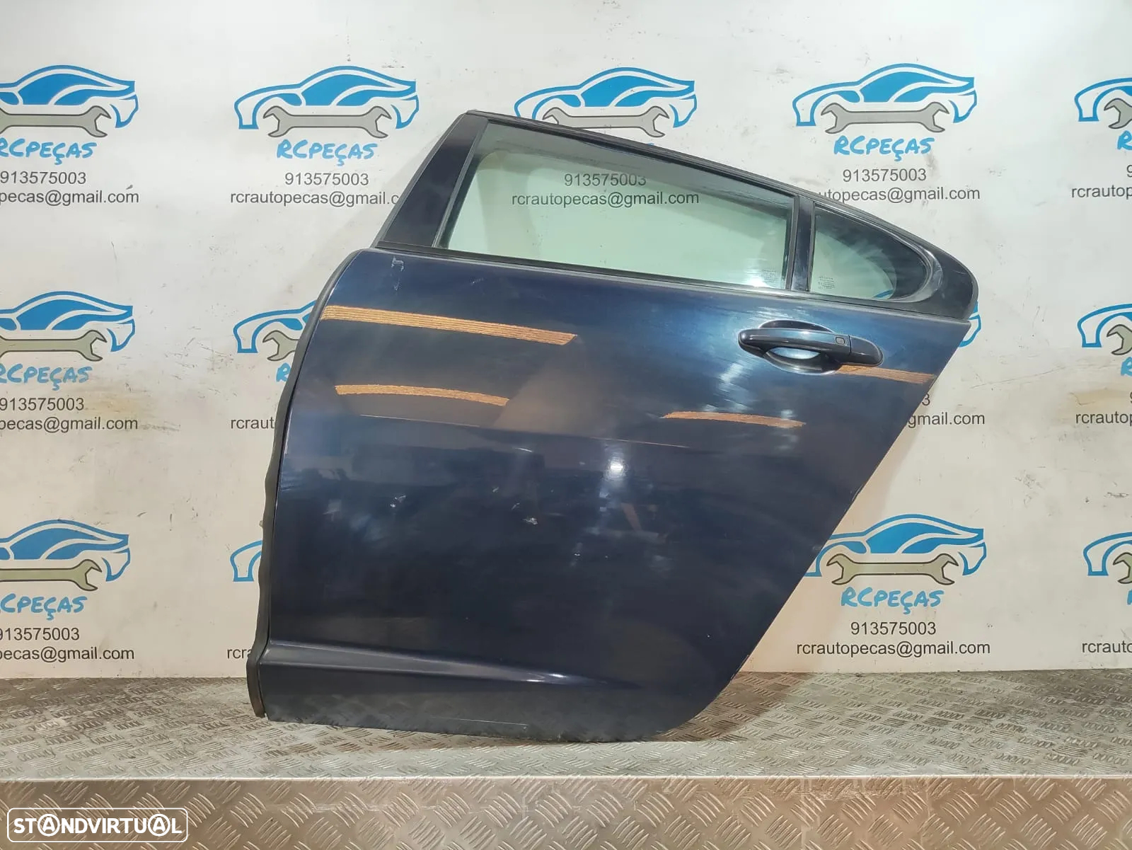 Porta Traseira Esquerda JAGUAR XF 1 MK1 X250 Fecho Elevador Motor Puxador Vidro - 2