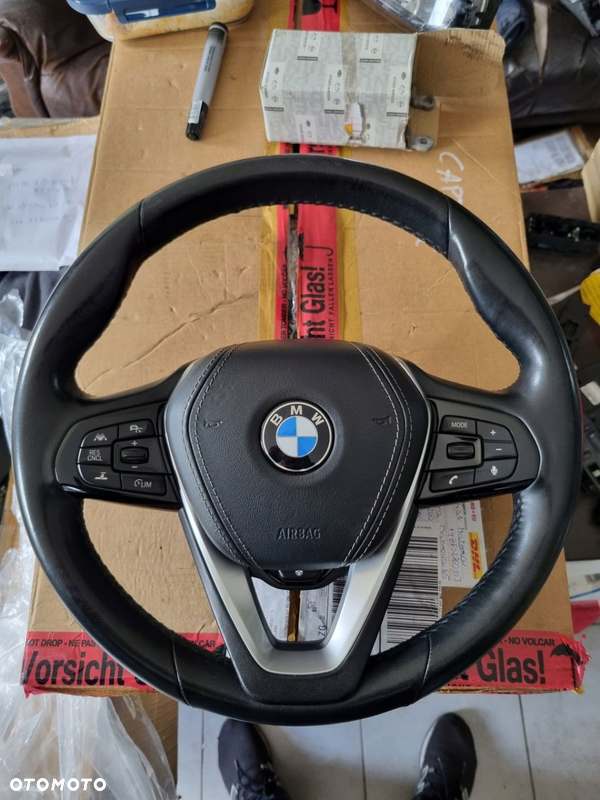 BMW 5 3 G30 G31 KIEROWNICA SKÓRA ŁADNA PODGRZEWANA AIRBAG PODUSZKA Kpl.